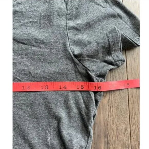 Pact Organic Cotton V-Neck T-Shirt Size XS Gray Softspun Lounge Casual Active - Picture 5 of 6